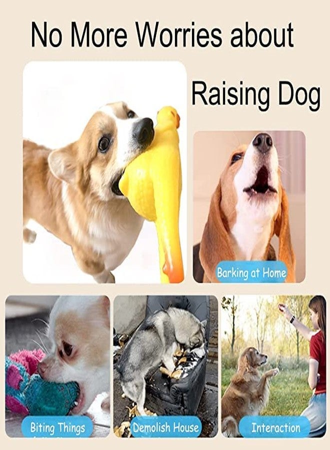 Pups&Pets Screaming Chicken Rubber Toy - 15 Inch Squawking Squeeze Squeaky Molar Chicken Toy for Puppies and Dogs (Pack of 1) - Image 4